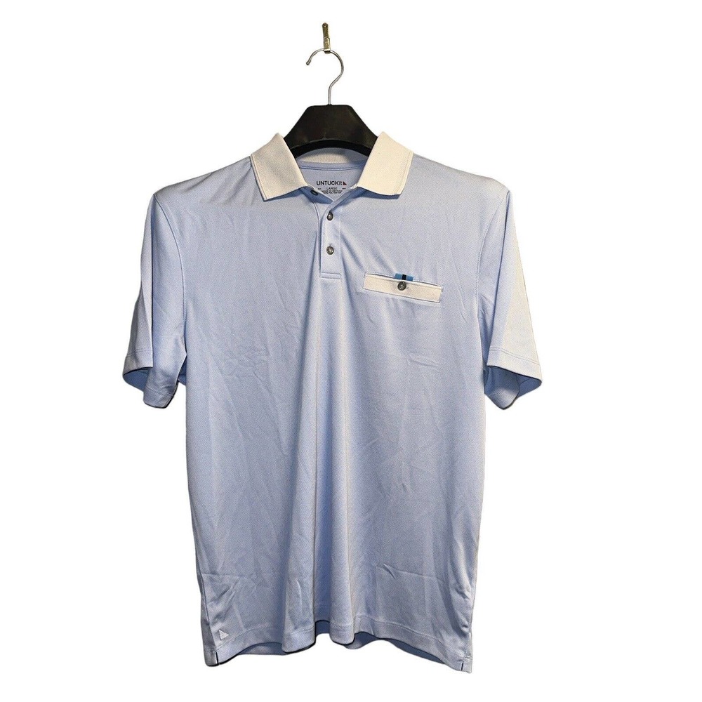 UNTUCKit Men's Size Large Short Sleeve Polo